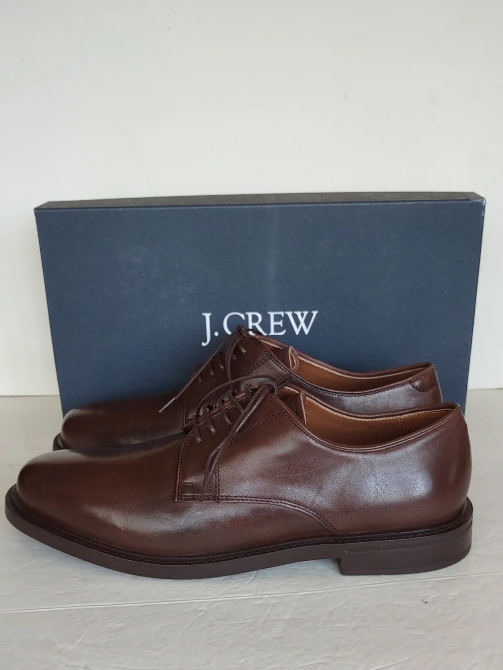 BRAND NEW J.CREW LEATHER LACE- UP